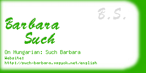 barbara such business card